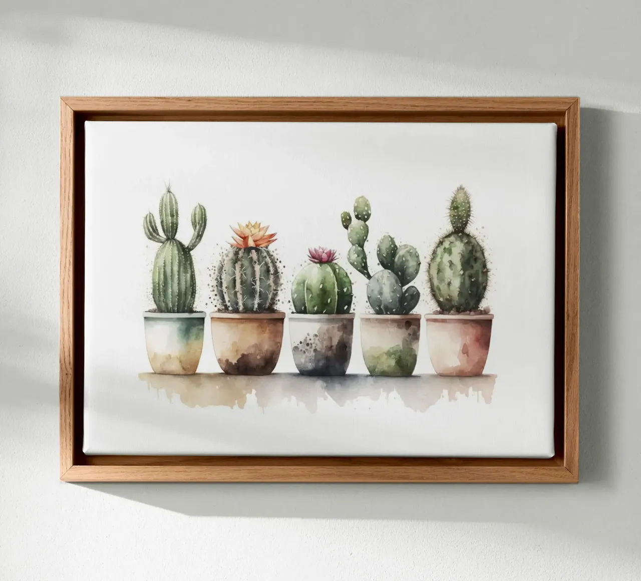 cactus succulents canvas by Kevin Walters