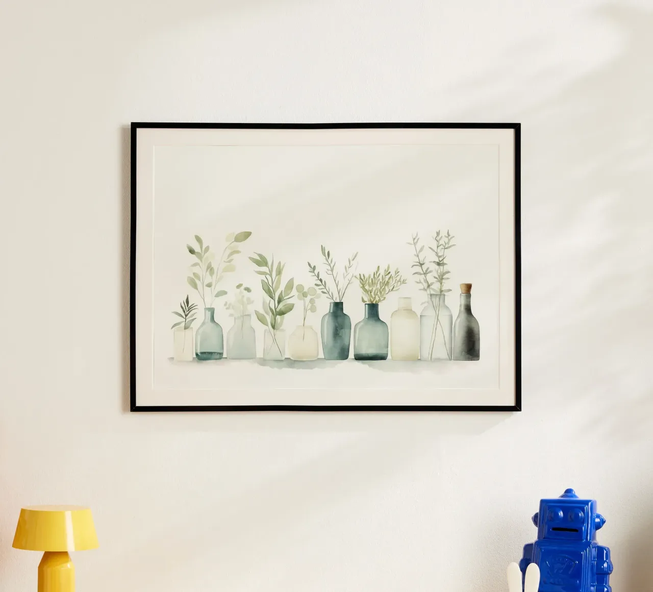 vasi foglie poster con telaio in alluminio da Kevin Walters