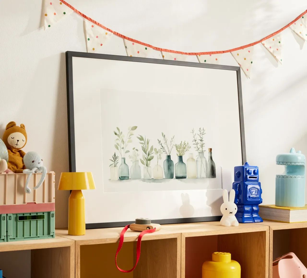 vasi foglie poster con telaio in alluminio da Kevin Walters