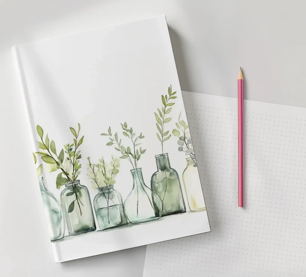 glass bottles notebook by Kevin Walters
