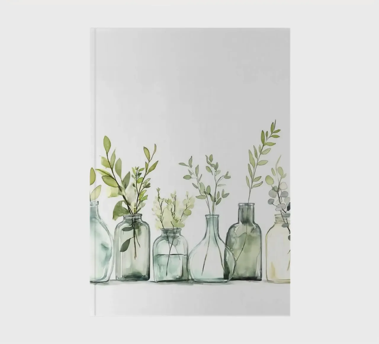 glass bottles notebook by Kevin Walters