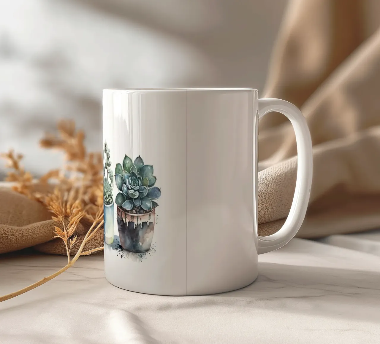 piante grasse tazza in ceramica da Kevin Walters