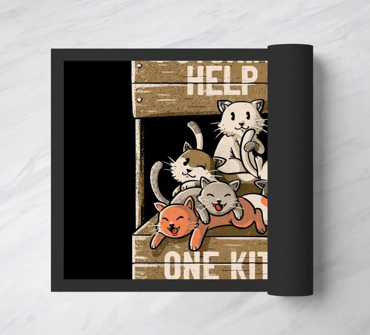 One Kitten Per Person doormat by Tobe Fonseca