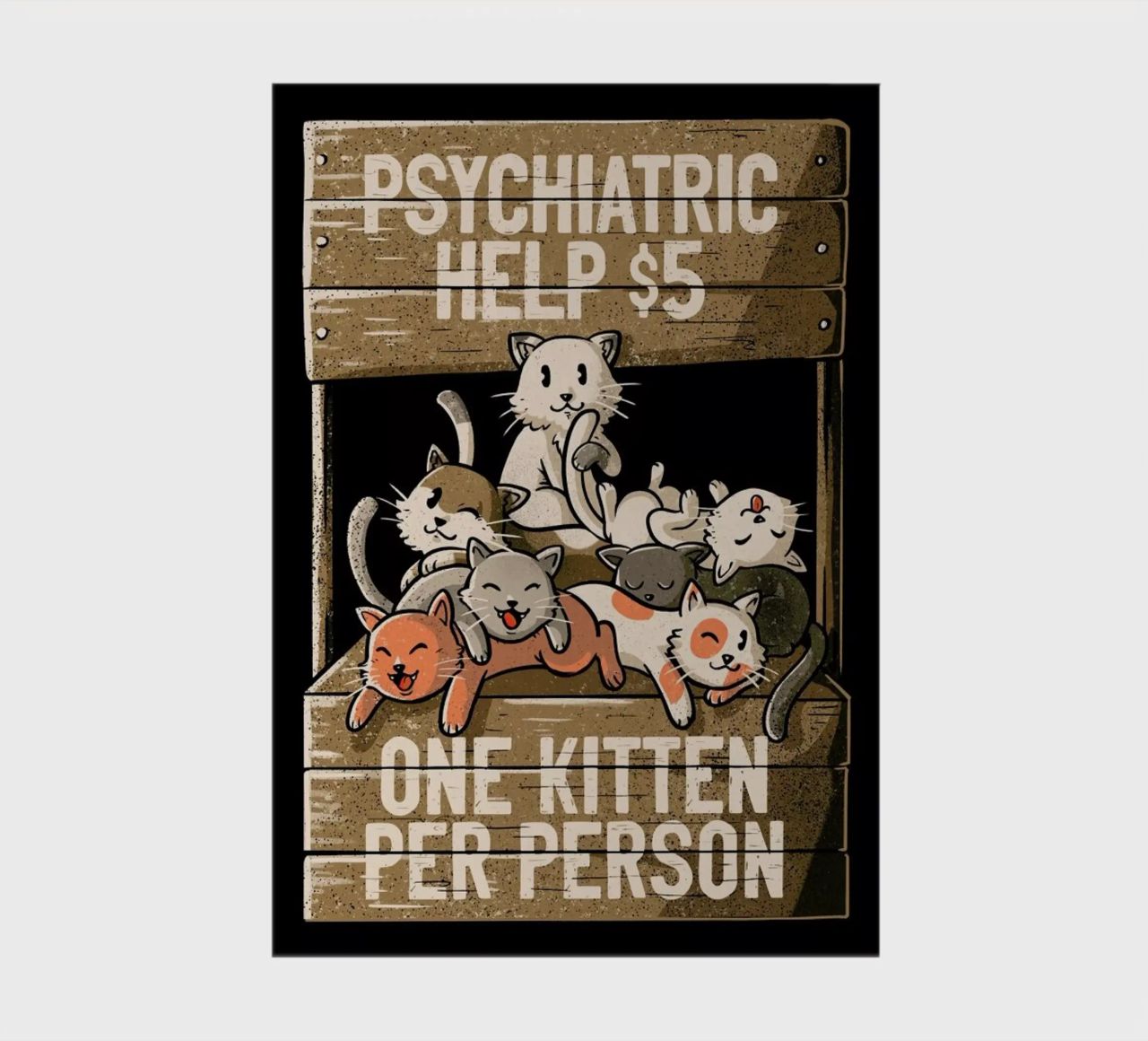 One Kitten Per Person notebook by Tobe Fonseca