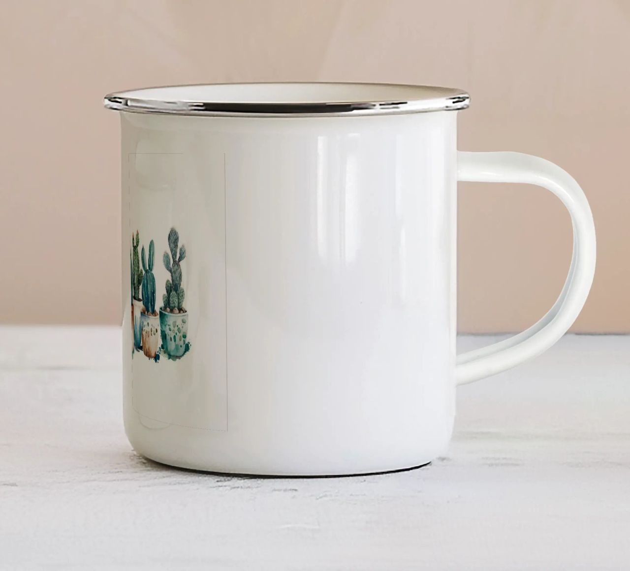 vasi da fiori per cactus tazza in smalto da Kevin Walters