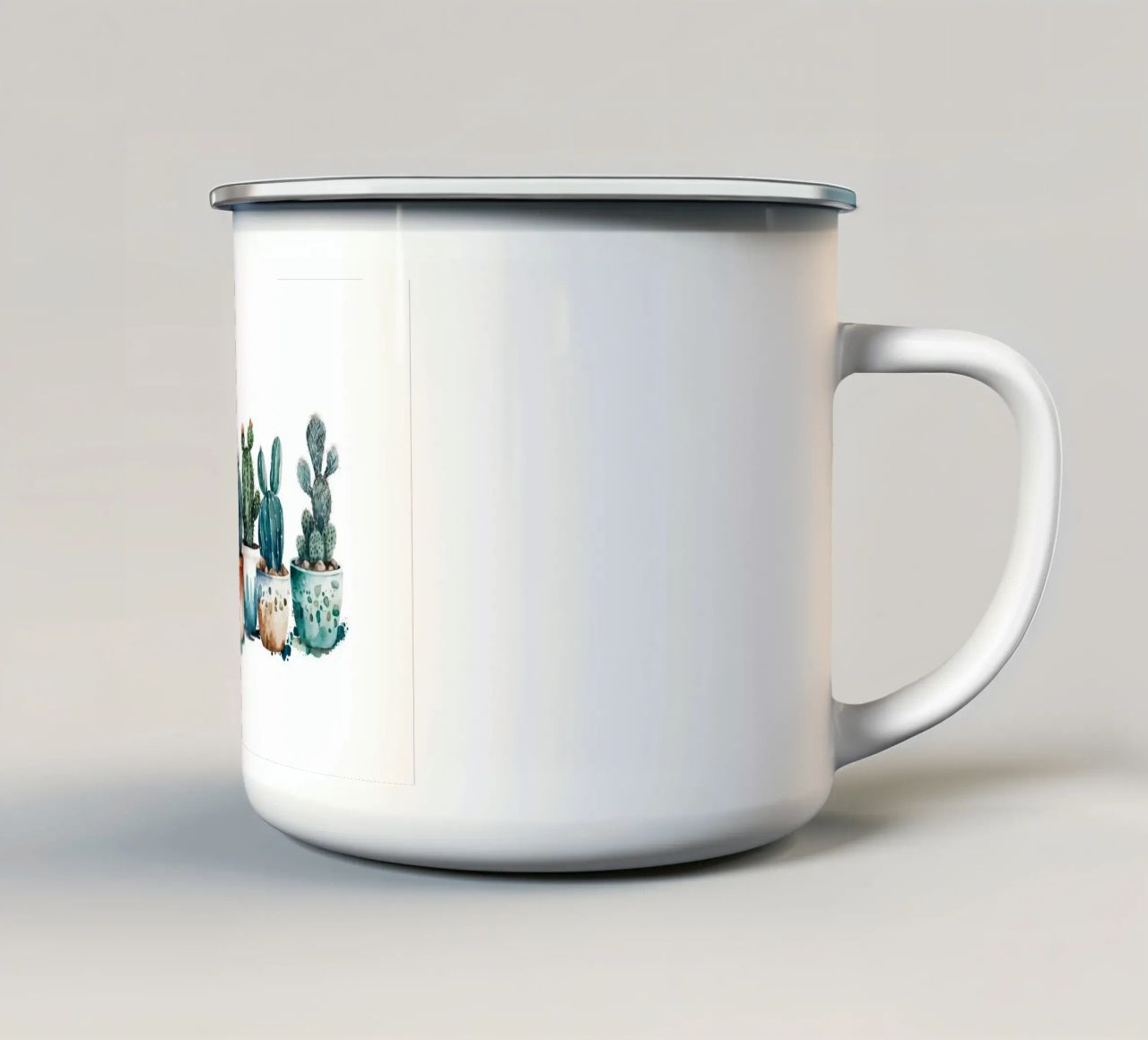 vasi da fiori per cactus tazza in smalto da Kevin Walters