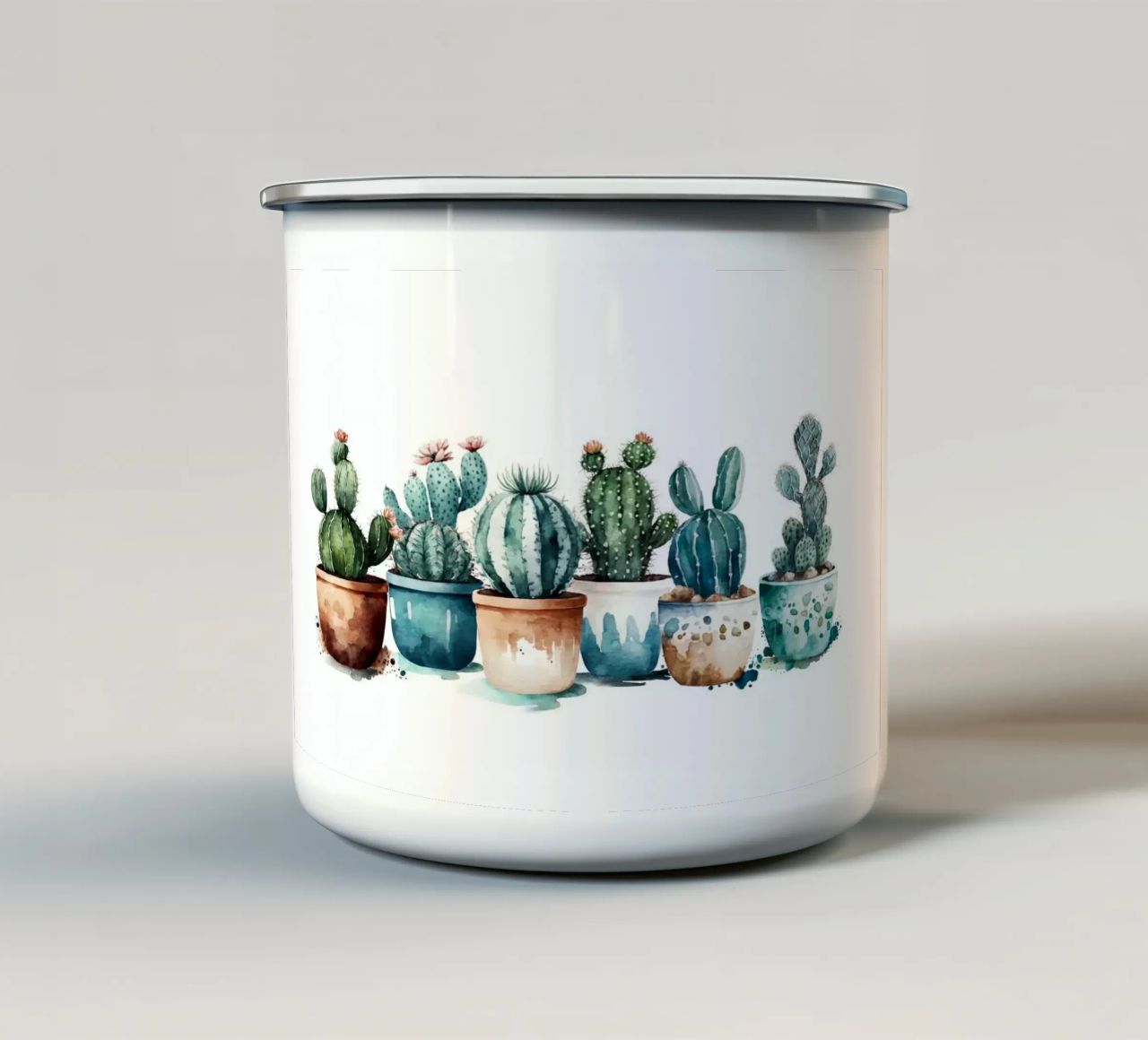 vasi da fiori per cactus tazza in smalto da Kevin Walters
