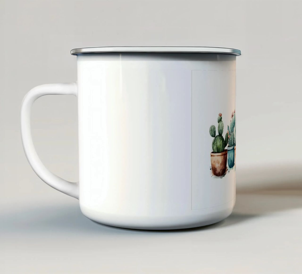 vasi da fiori per cactus tazza in smalto da Kevin Walters