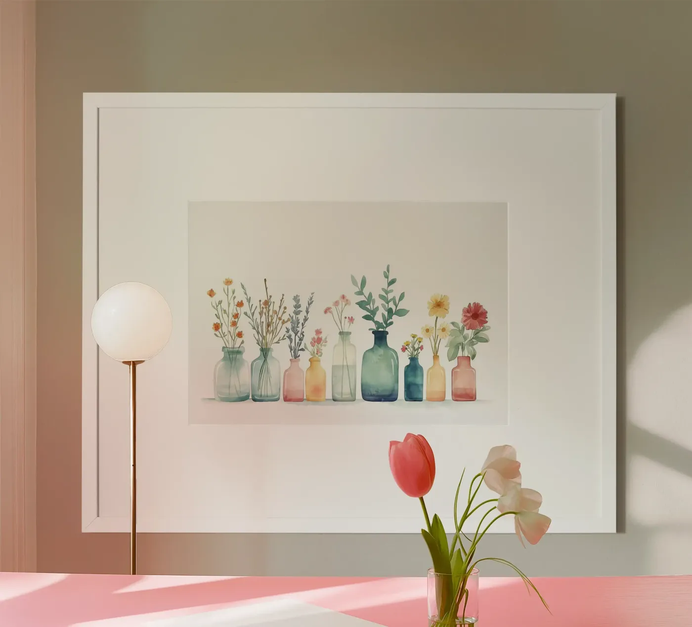 flowers jars poster by Kevin Walters