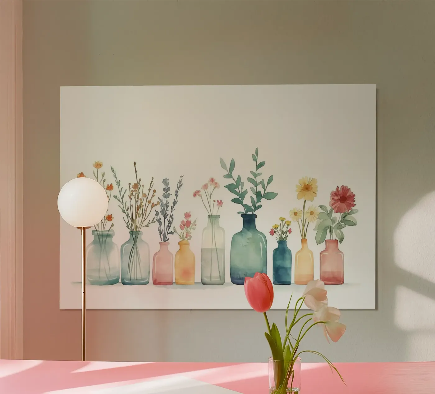 flowers jars poster by Kevin Walters