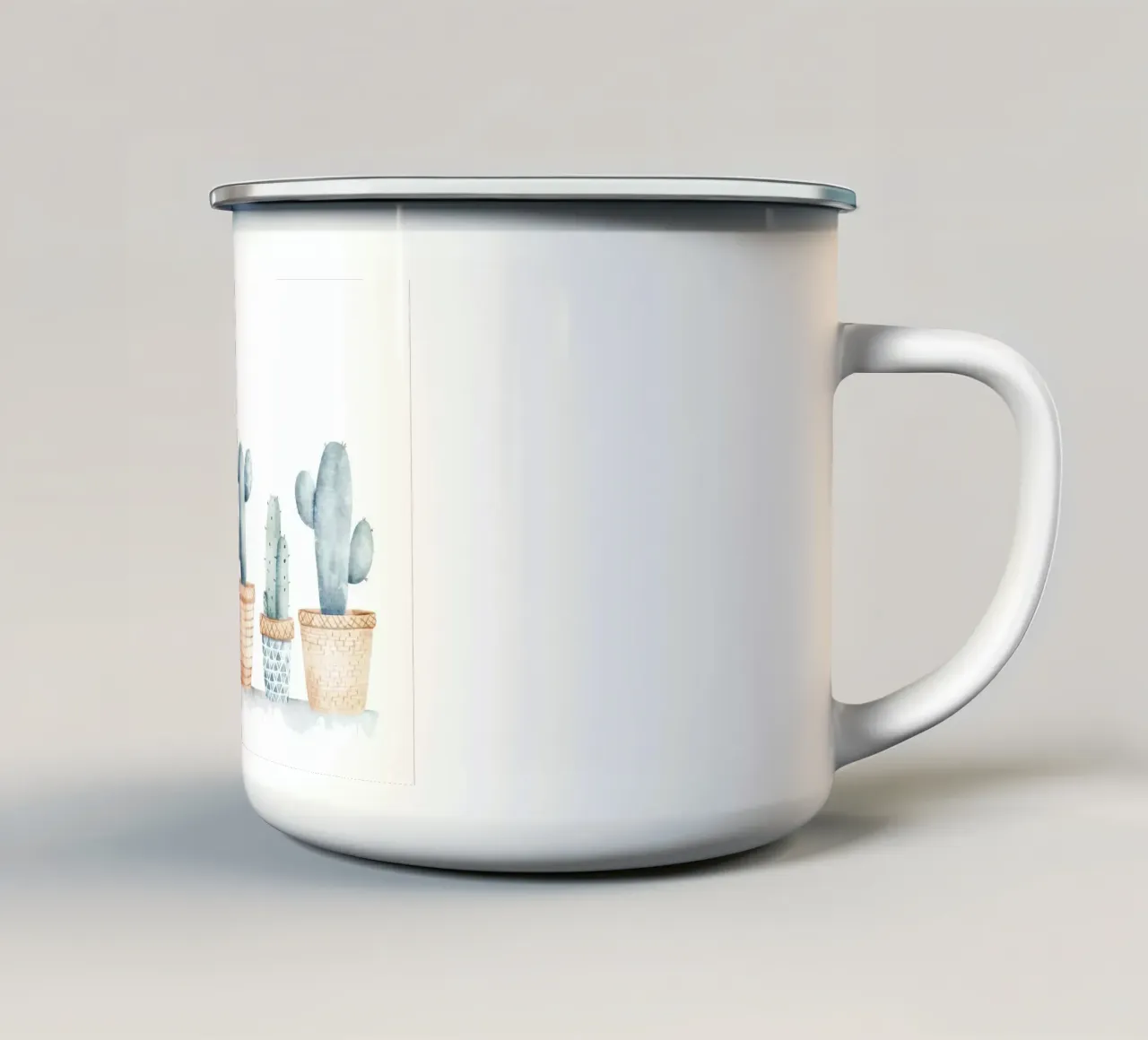 cactus succulento tazza in smalto da Kevin Walters