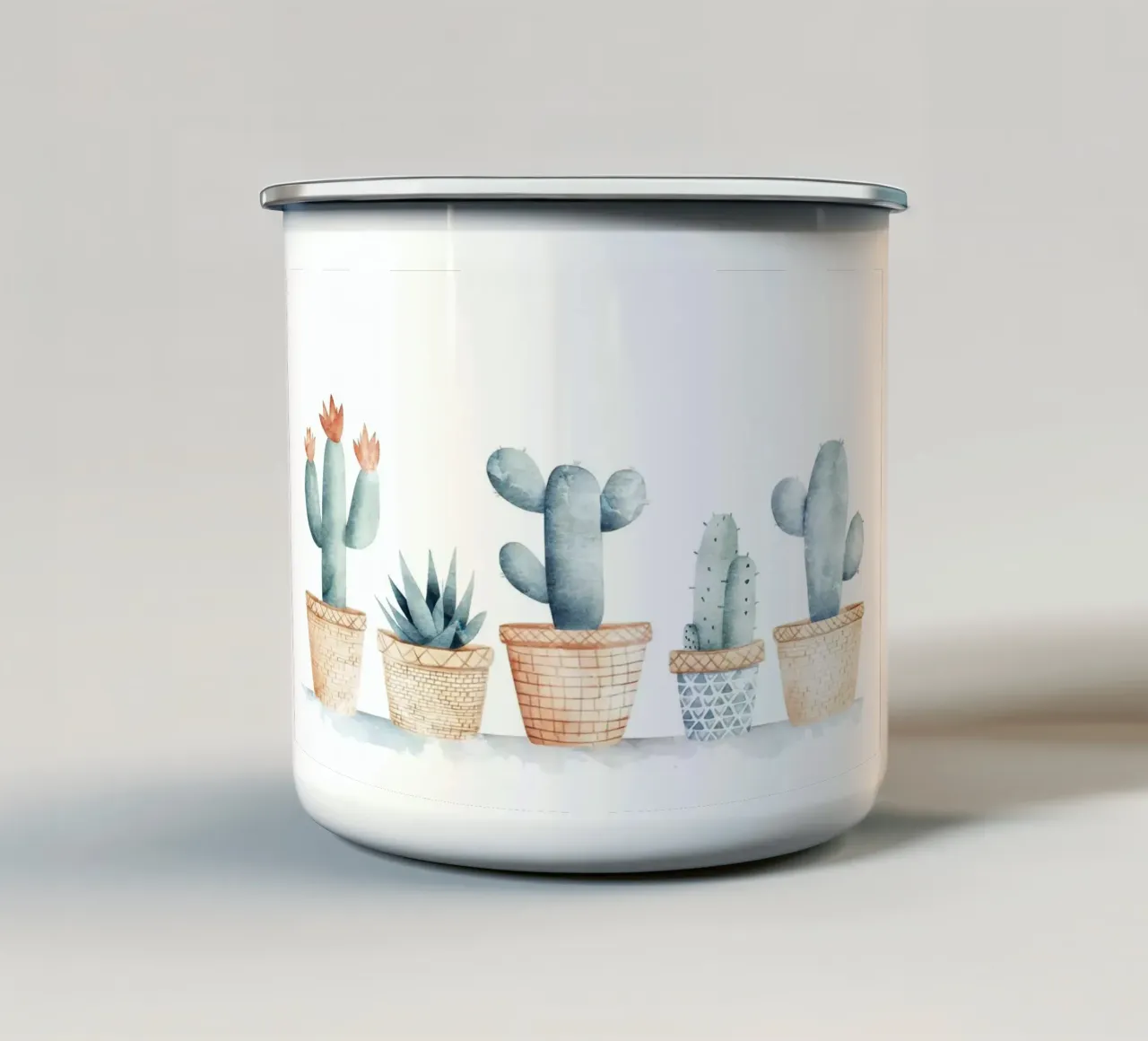 cactus succulento tazza in smalto da Kevin Walters