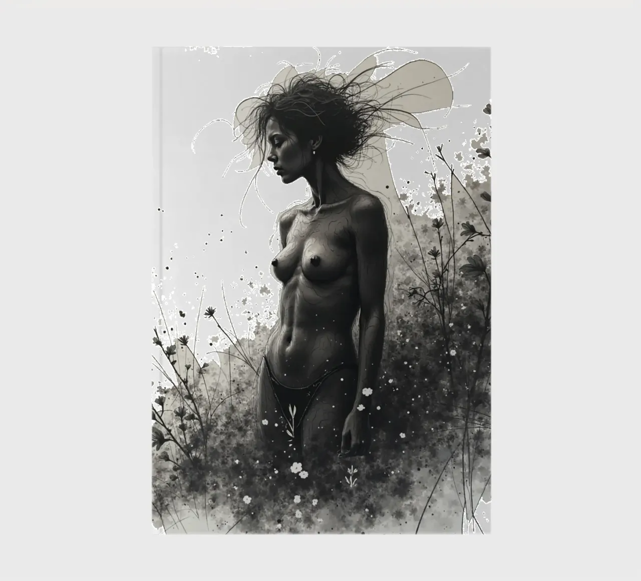 Ashen Bloom notebook by Dustlight Atelier