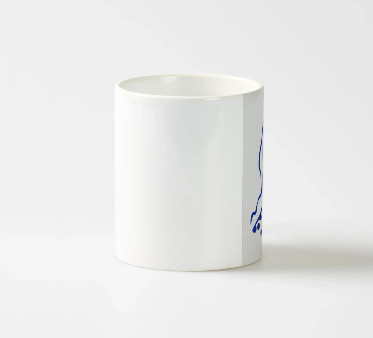 Ritratto line art 02 tazza in ceramica da Little Dean