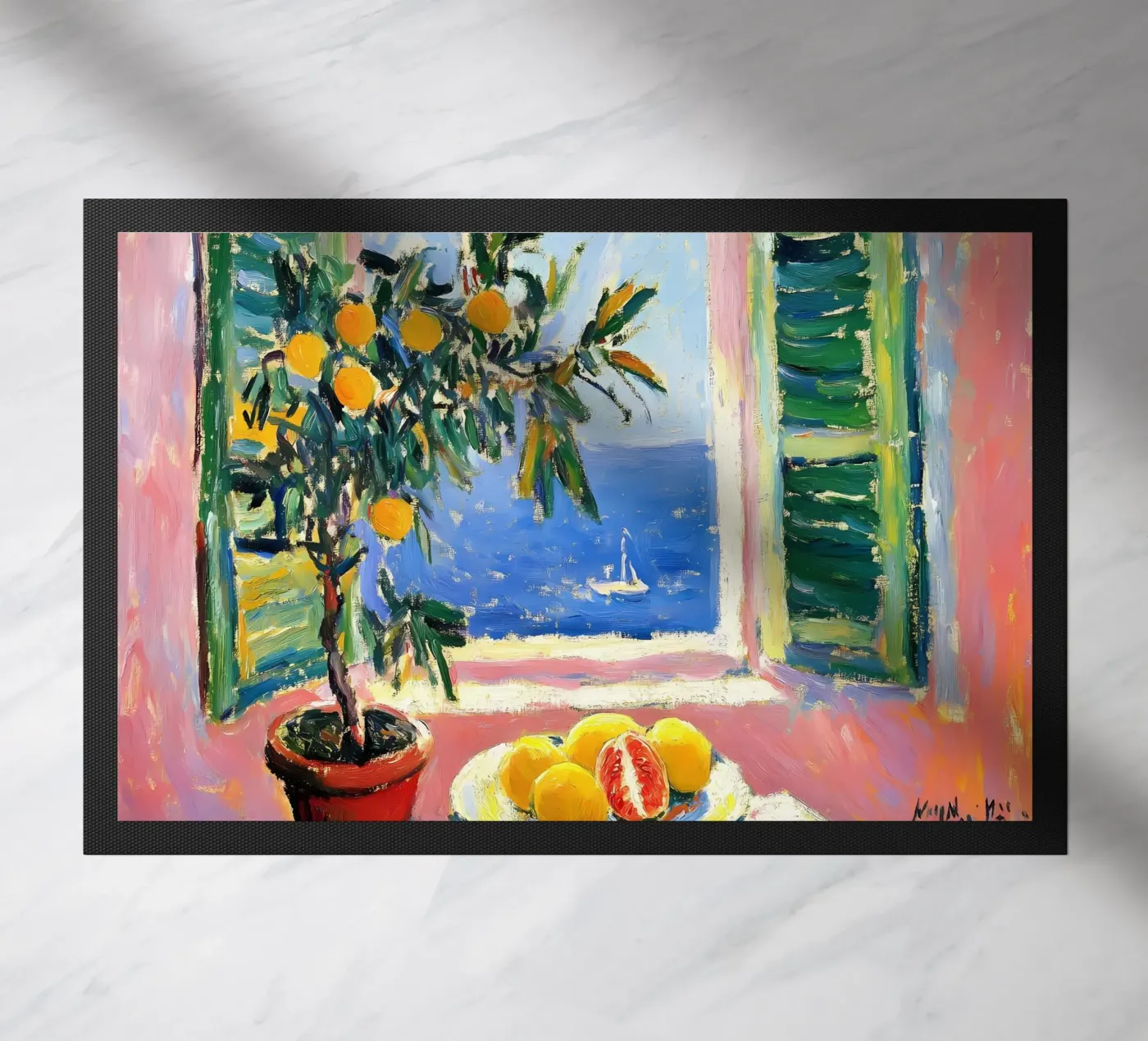 Fenêtre ouverte paillasson de IamHomeStudio