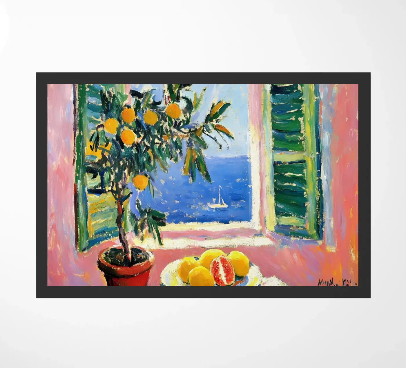 Fenêtre ouverte paillasson de IamHomeStudio