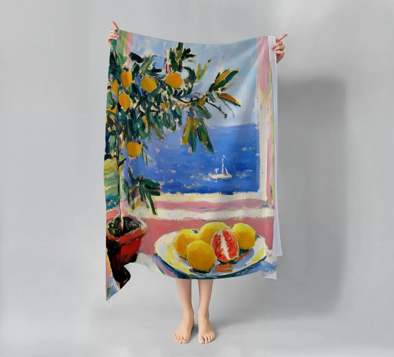 Open Window beach towel by IamHomeStudio