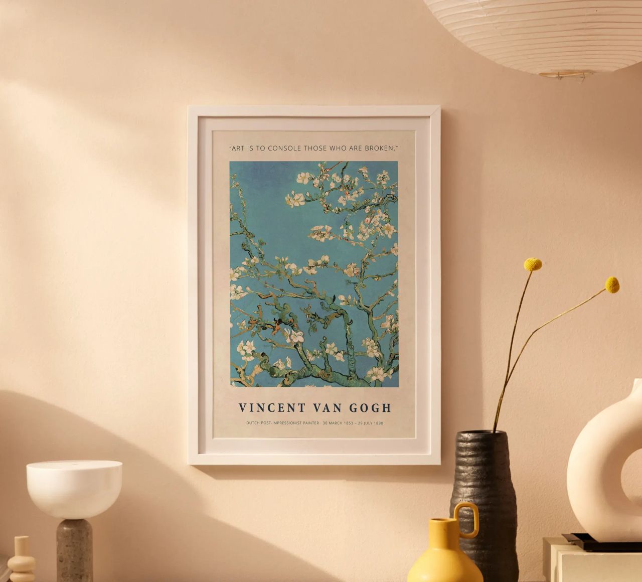 Art Is To Console Those Who Are Broken Poster von Melanie Tintilier