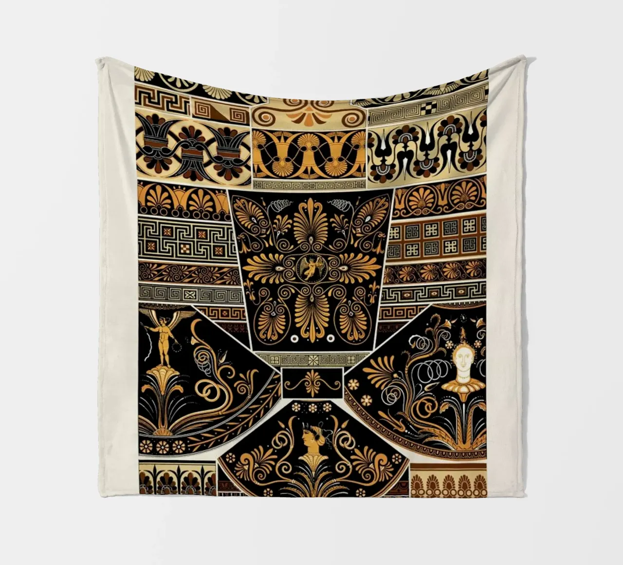 Racinet -  Greek Ornamental Pattern coperta in pile da Vintage by JUNIQE