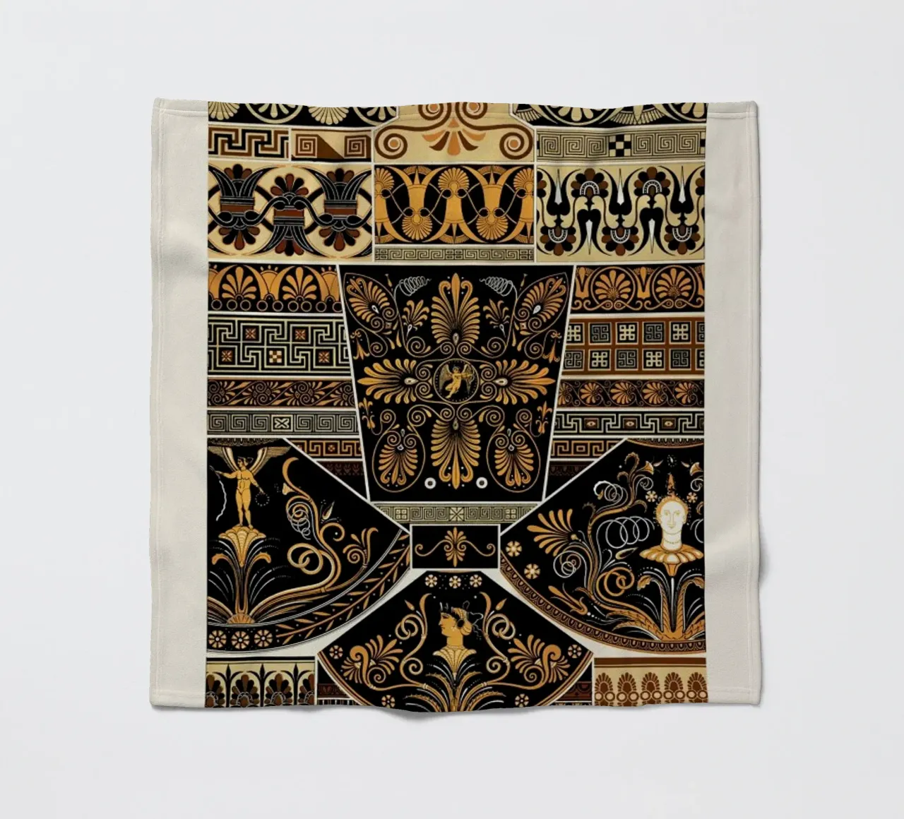 Racinet -  Greek Ornamental Pattern coperta in pile da Vintage by JUNIQE
