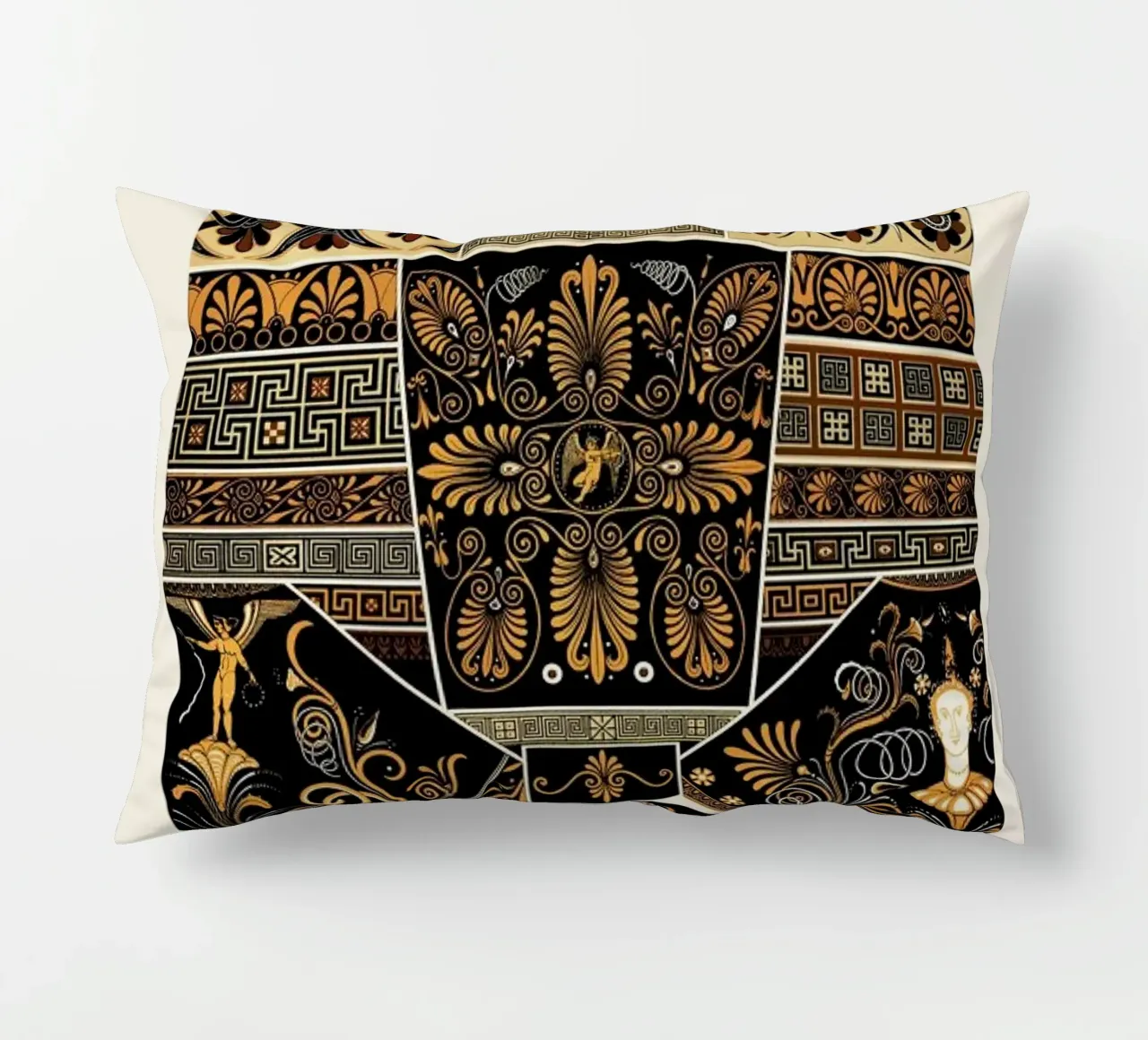 Racinet -  Greek Ornamental Pattern cuscino da Vintage by JUNIQE