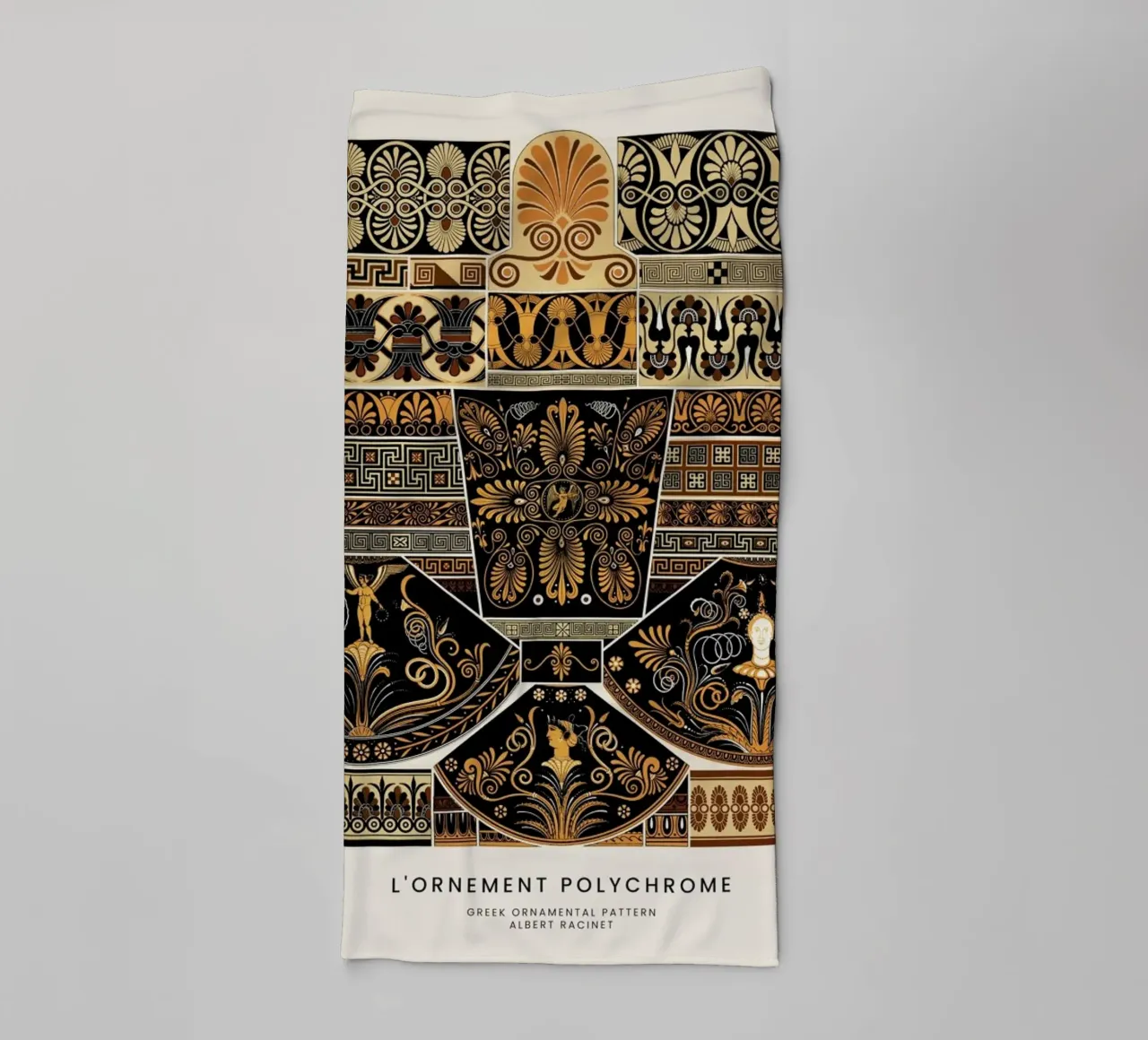 Racinet -  Greek Ornamental Pattern asciugamano da bagno da Vintage by JUNIQE