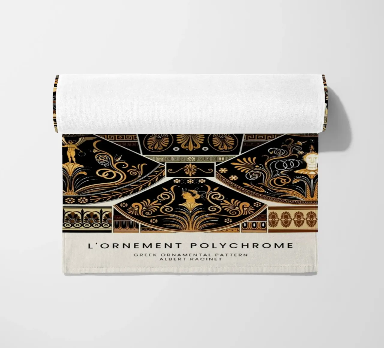 Racinet -  Greek Ornamental Pattern telo mare da Vintage by JUNIQE