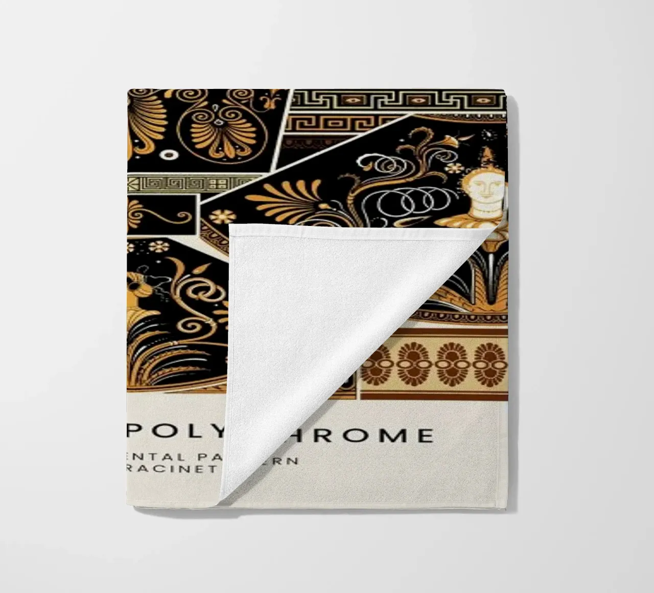 Racinet -  Greek Ornamental Pattern telo mare da Vintage by JUNIQE