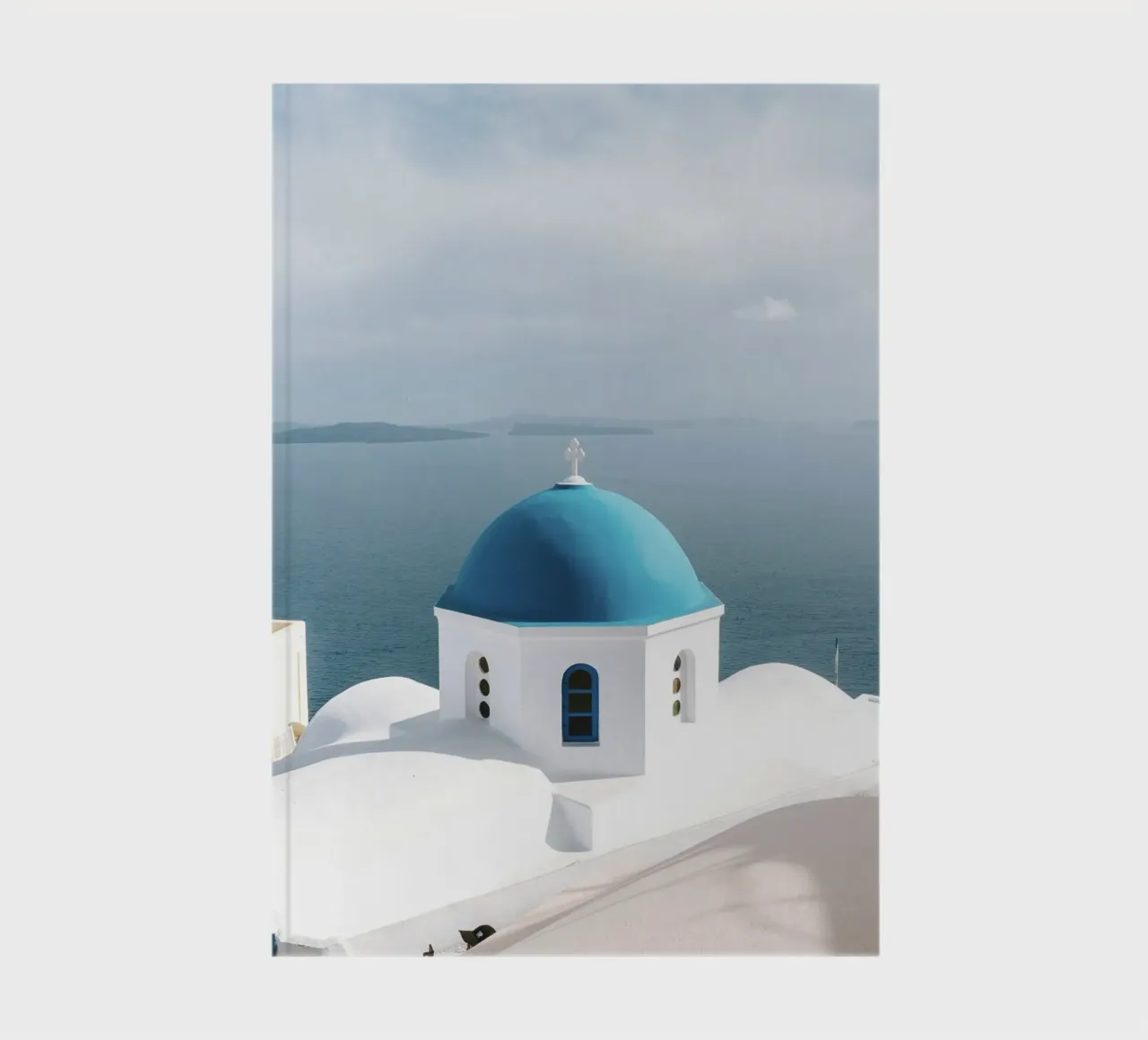Santorini Greece, Travel Print, Greek Islands, Summer Print notebook by TheTravelClub