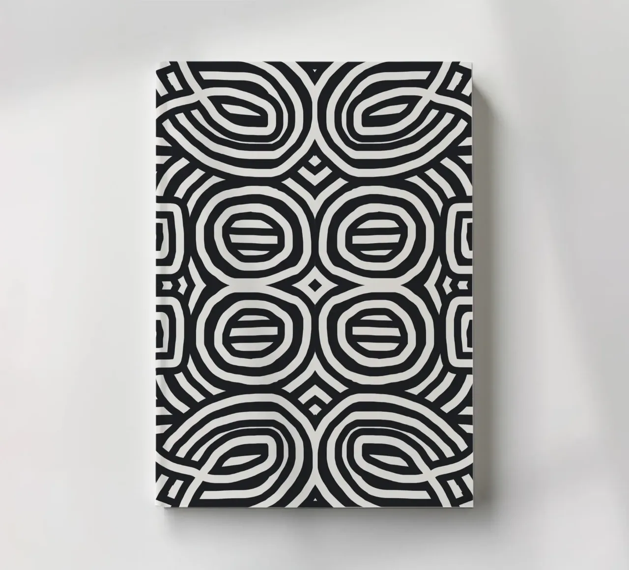 Black stripe totem notebook by Little Dean