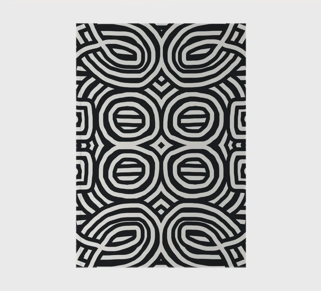 Black stripe totem notebook by Little Dean