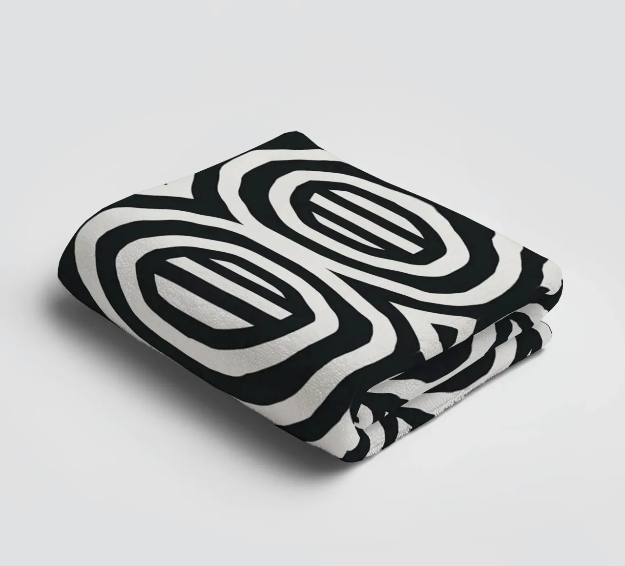 Black stripe totem towel by Little Dean