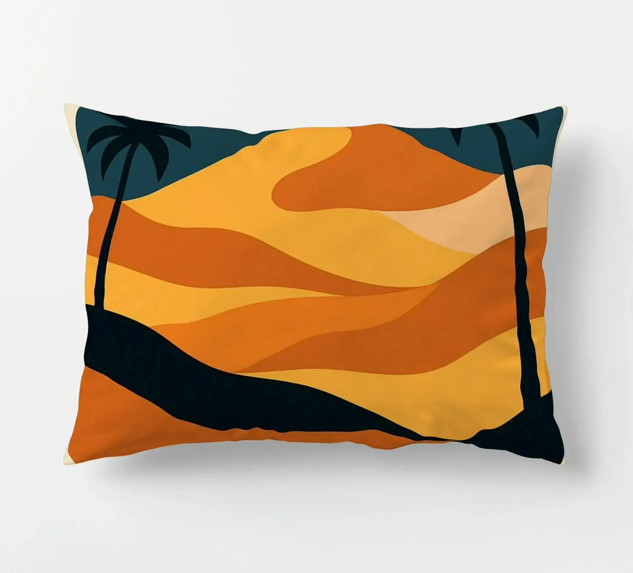Sahara - The vibrant call of the dunes and the sun decorative cushion by JETLAG | affiches voyage