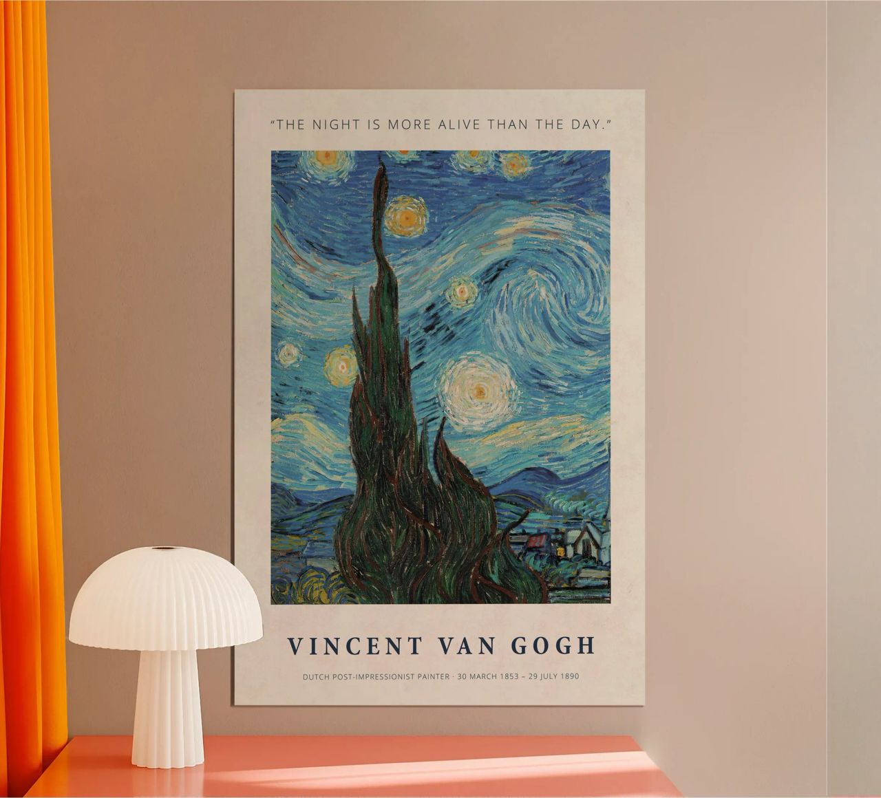 The Night Is More Alive Than The Day Poster von Melanie Tintilier