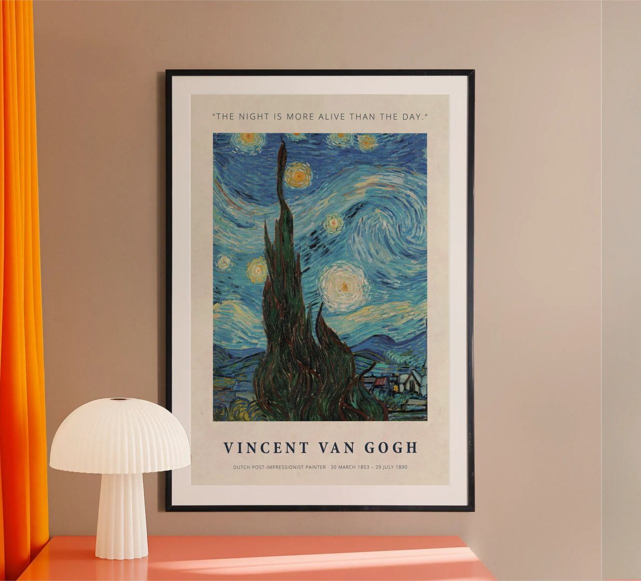 The Night Is More Alive Than The Day Poster von Melanie Tintilier