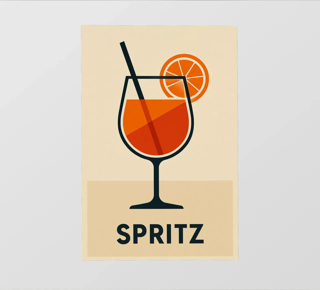 Spritz - Una versione grafica ed elegante dell'iconico aperitivo pellicola backlit da JETLAG | affiches voyage