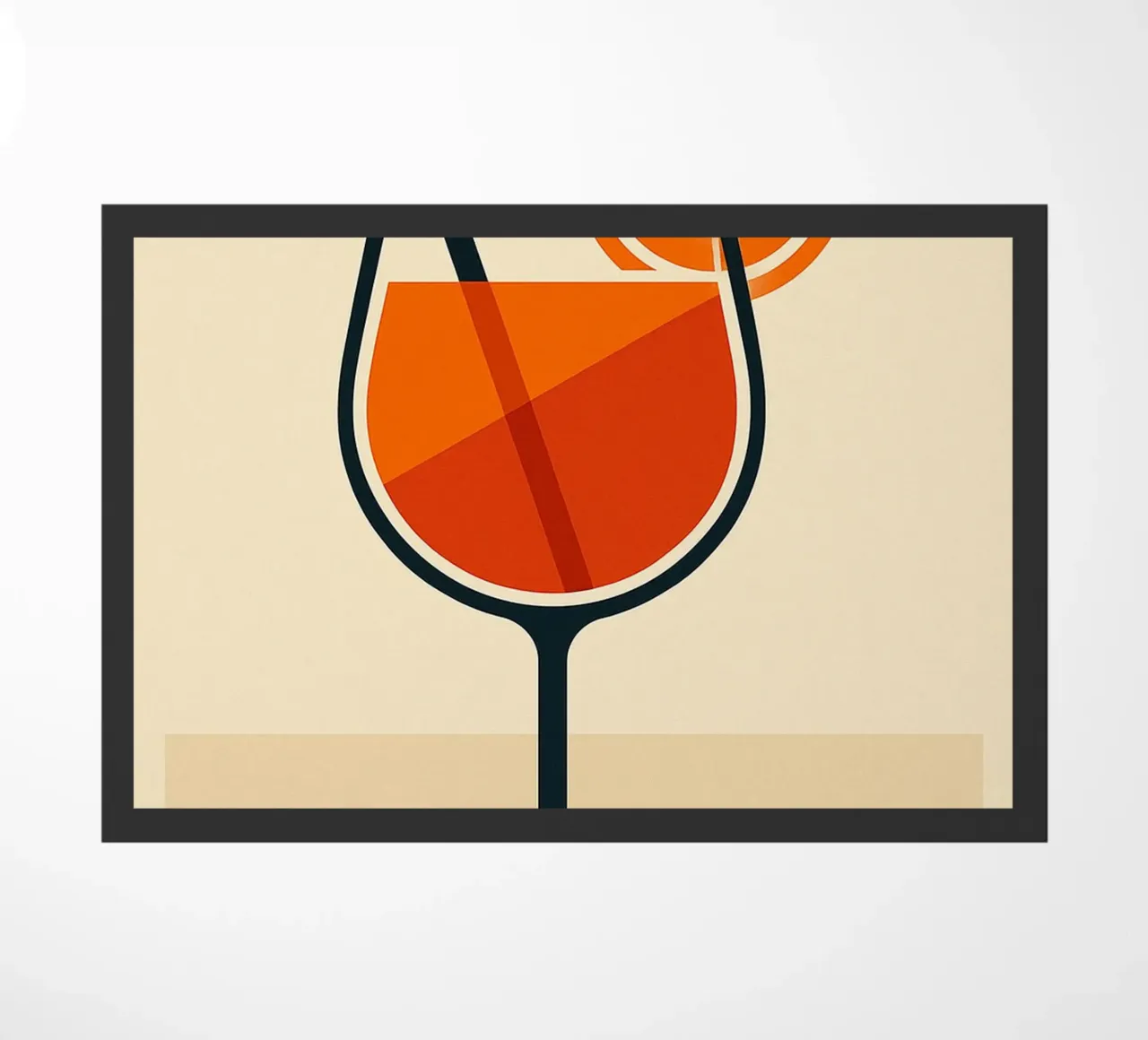 Spritz - A graphic and stylish version of the iconic aperitif doormat by JETLAG | affiches voyage