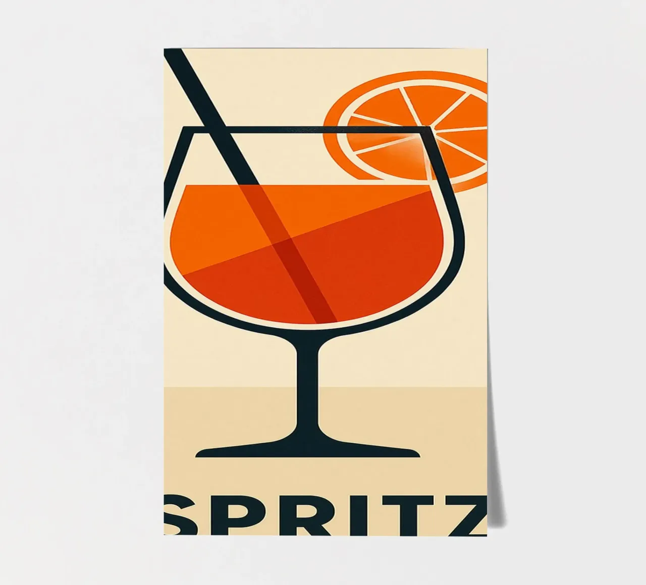 Spritz - Der ikonische Aperitif in einer grafischen und stilvollen Version Stickerbogen von JETLAG | affiches voyage