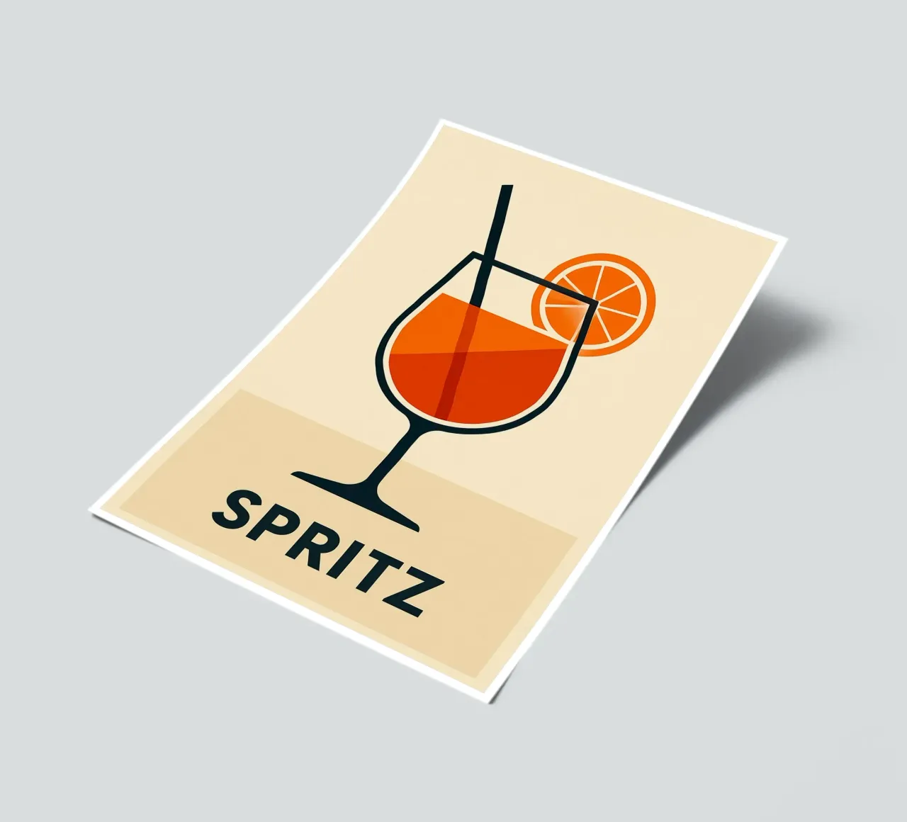Spritz - Der ikonische Aperitif in einer grafischen und stilvollen Version Stickerbogen von JETLAG | affiches voyage