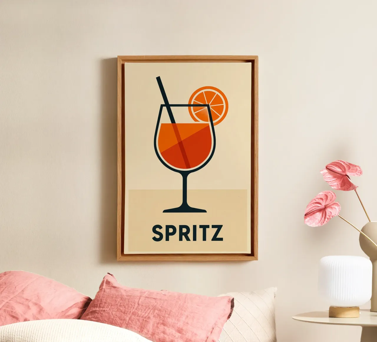 Spritz - A graphic and stylish version of the iconic aperitif canvas by JETLAG | affiches voyage