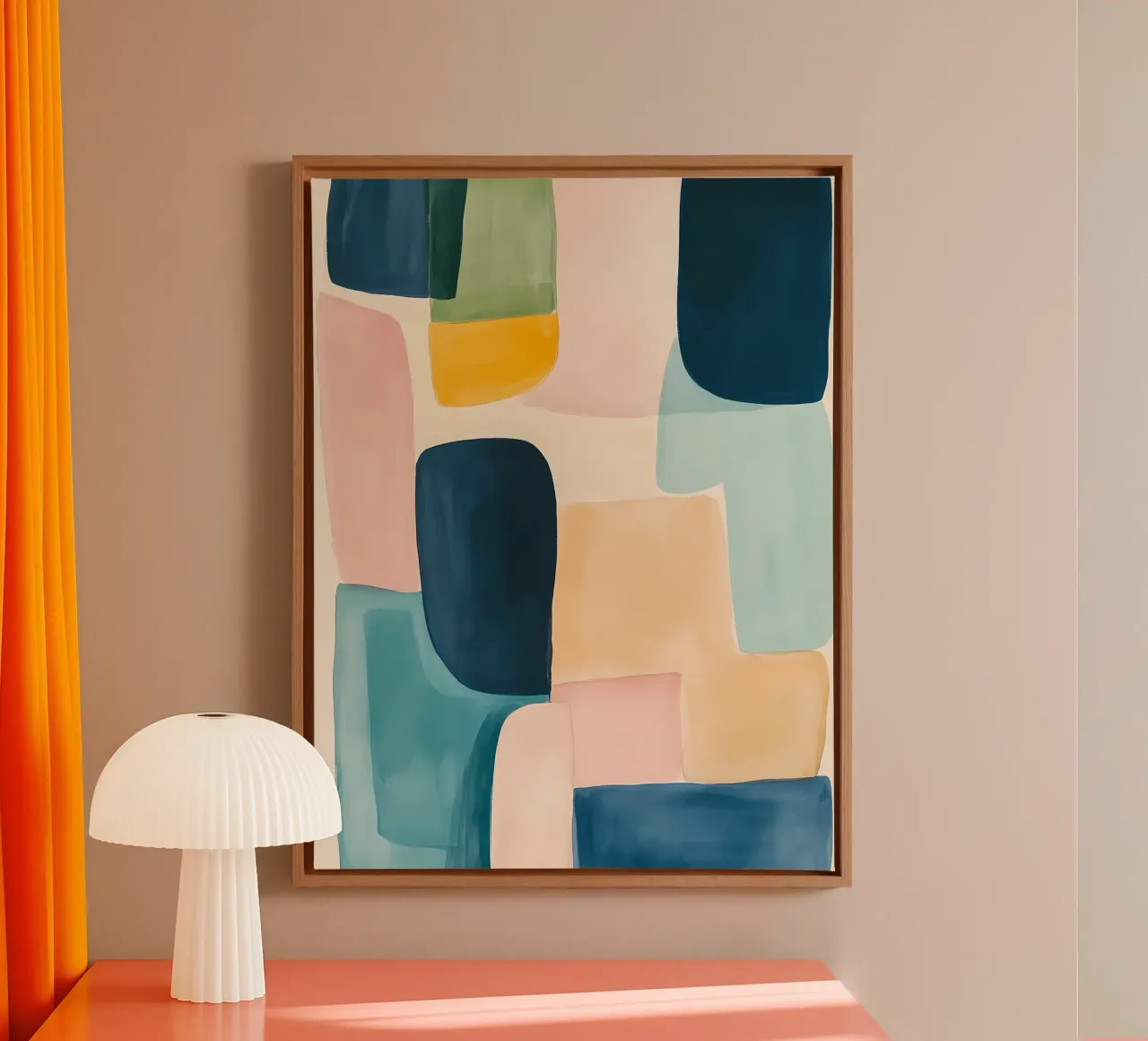 Abstract shapes canvas by IamHomeStudio