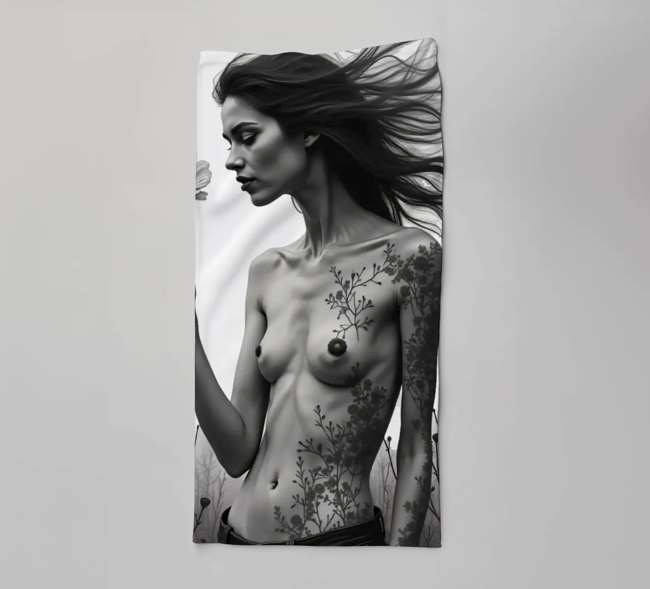 Il selvaggio cresce ancora asciugamano da bagno da Dustlight Atelier