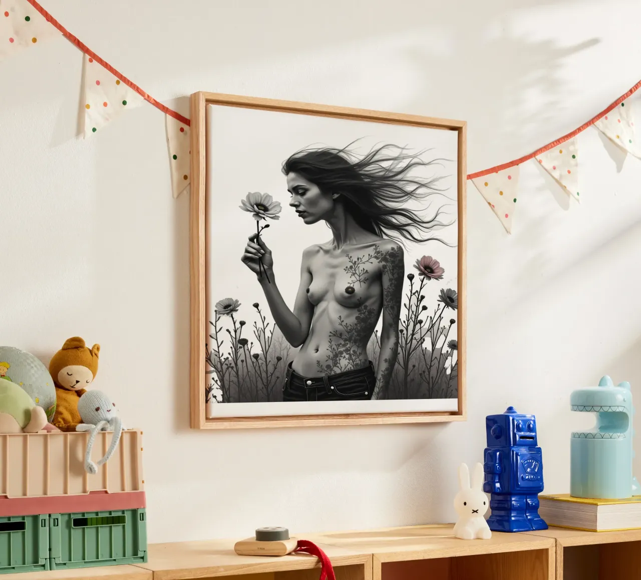 The Wild Still Grows canvas with Floater frame by Dustlight Atelier