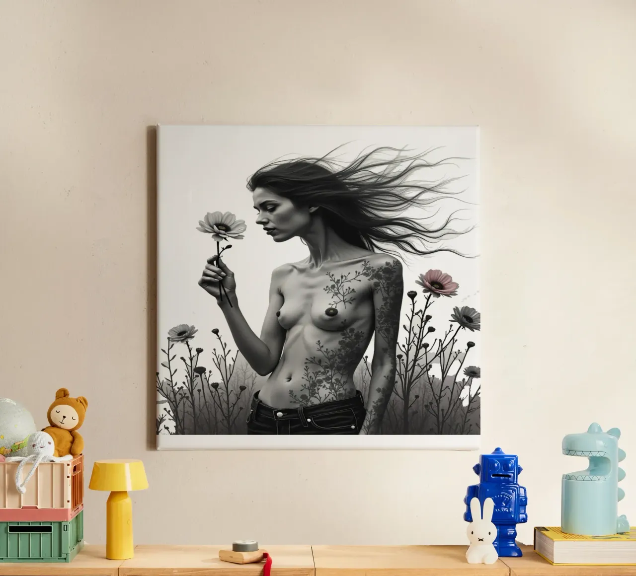 The Wild Still Grows canvas with Floater frame by Dustlight Atelier