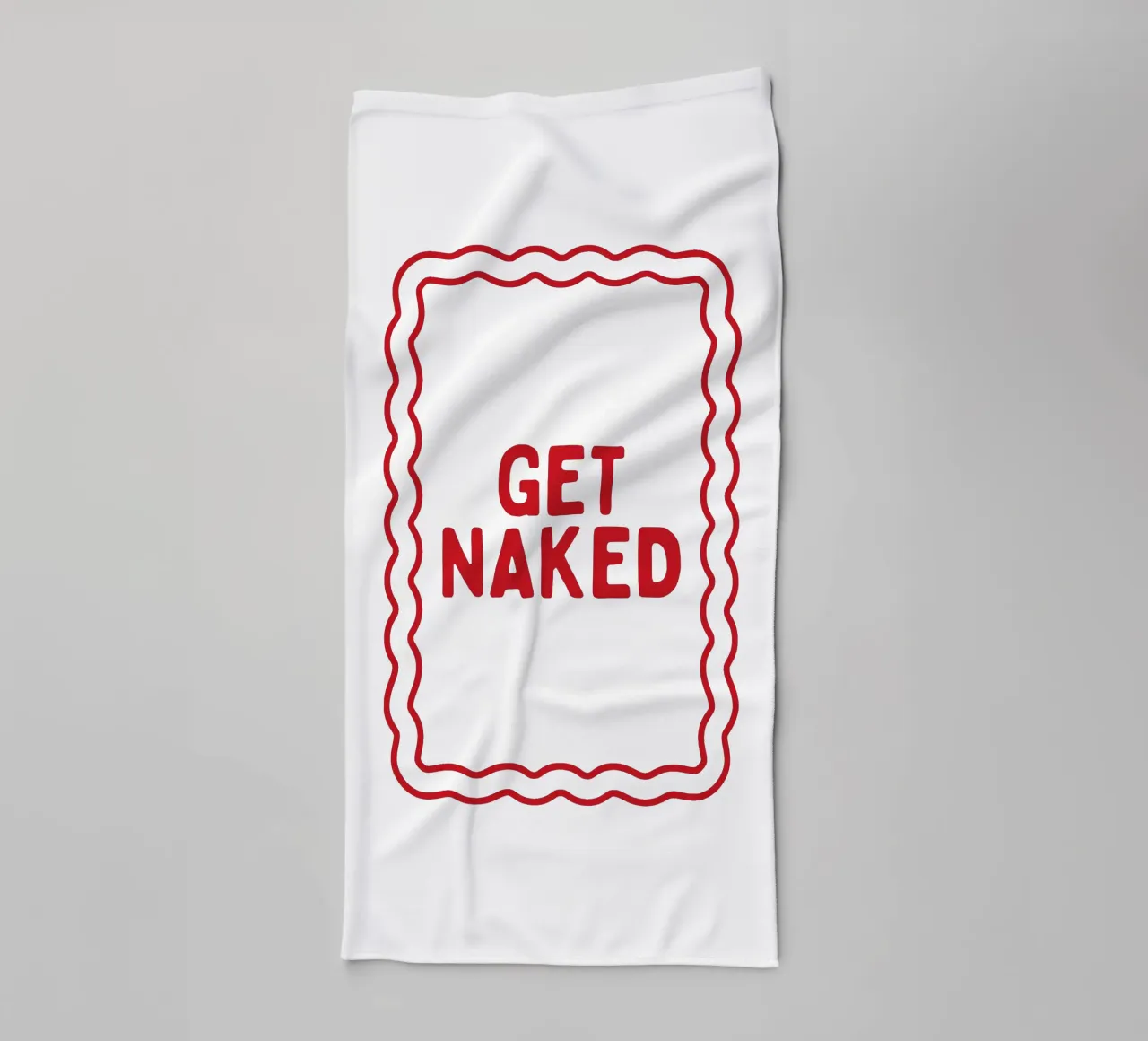Get Naked asciugamano da bagno da Attaboy Dsgn