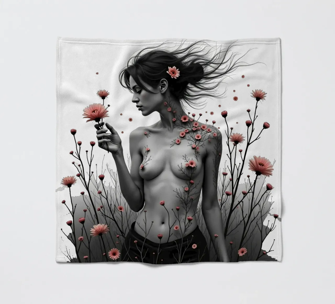 È sbocciata comunque coperta in pile da Dustlight Atelier