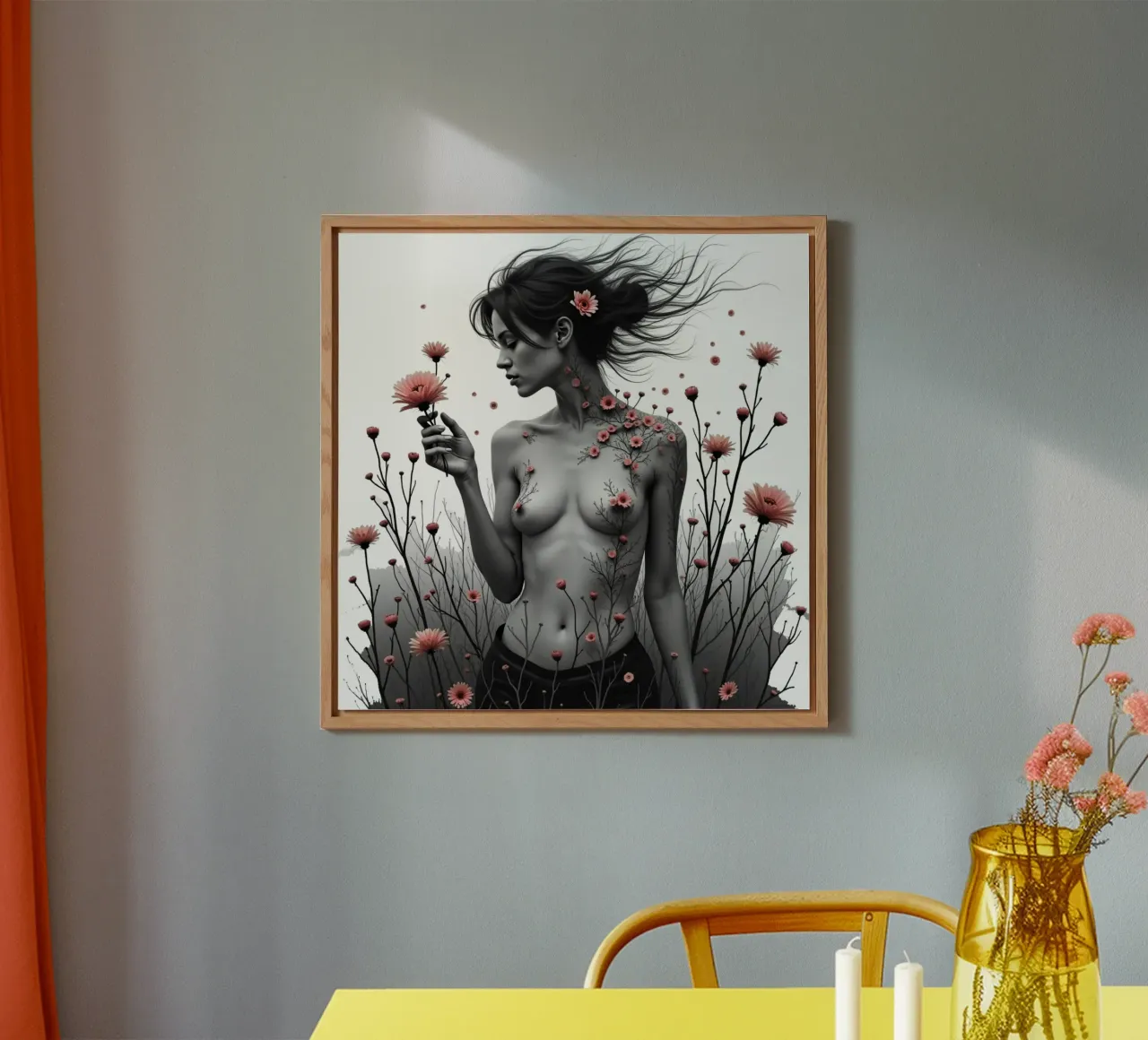 È sbocciata comunque alluminio dibond da Dustlight Atelier