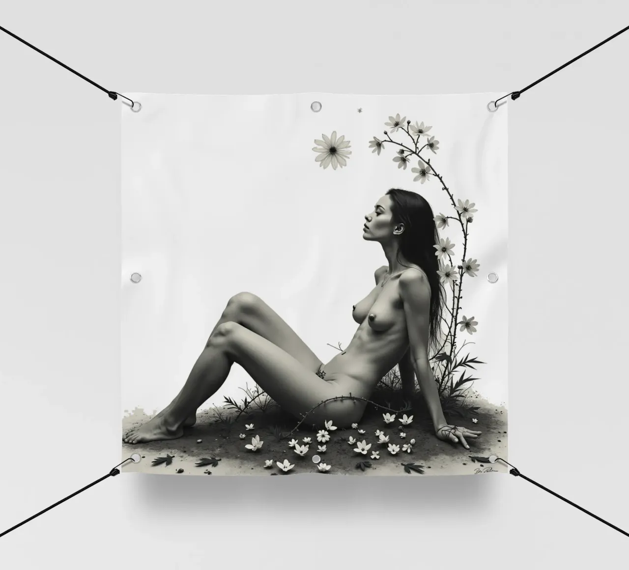 Dove il selvaggio aspetta telo in pvc da Dustlight Atelier