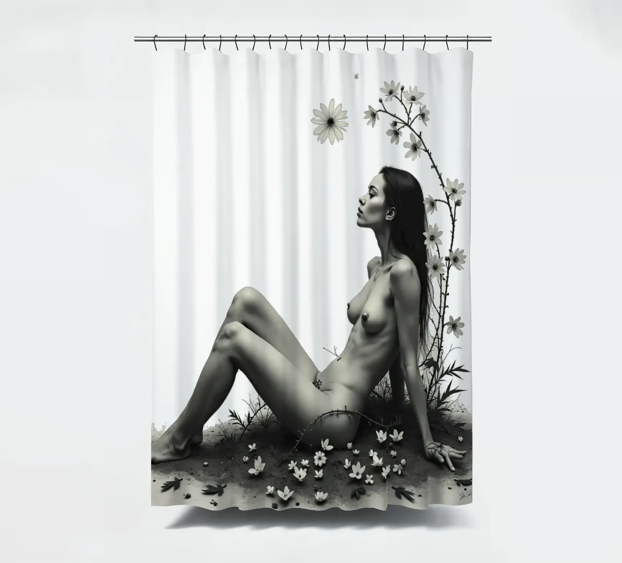 Dove il selvaggio aspetta tenda da doccia da Dustlight Atelier