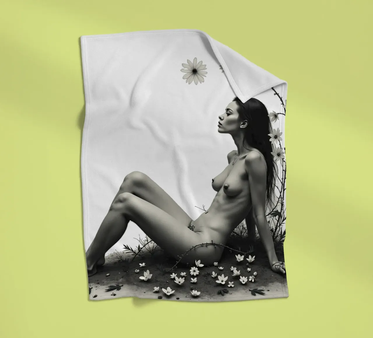 Dove il selvaggio aspetta coperta in pile da Dustlight Atelier